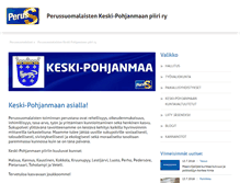 Tablet Screenshot of keski-pohjanmaa.perussuomalaiset.fi