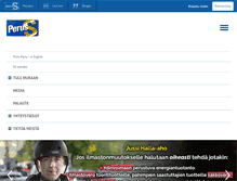 Tablet Screenshot of perussuomalaiset.fi
