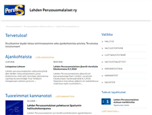 Tablet Screenshot of lahti.perussuomalaiset.fi